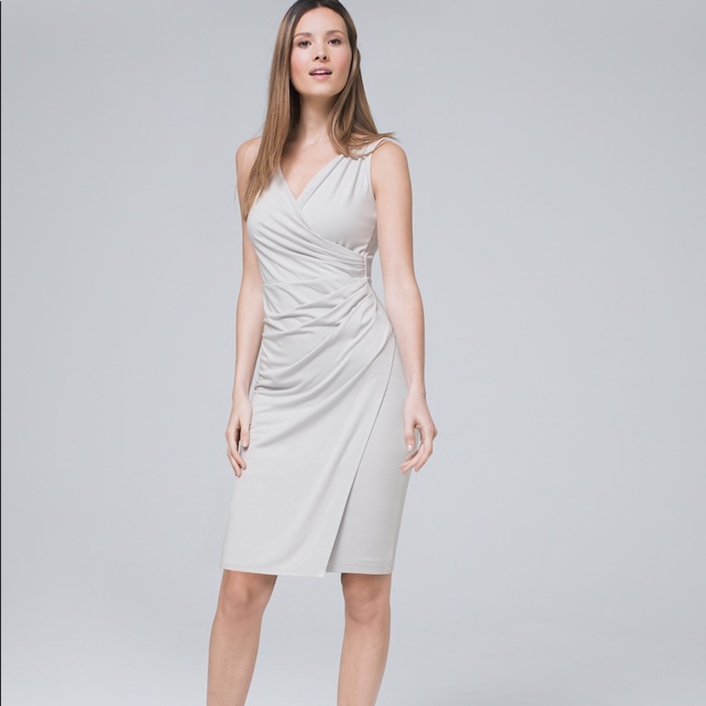WHBM Surplice Sheath Dress